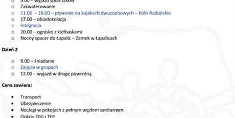 INFORMACJE DLA UCZNIÓW KLASY 1ALO