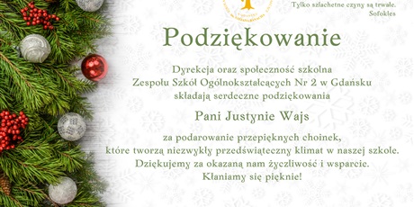 Podziękowanie