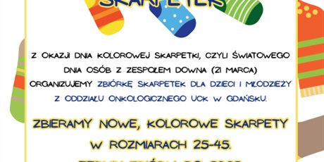 Zbiórka kolorowych skarpetek