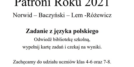Liga zadaniowa z języka polskiego dla uczniów SP33